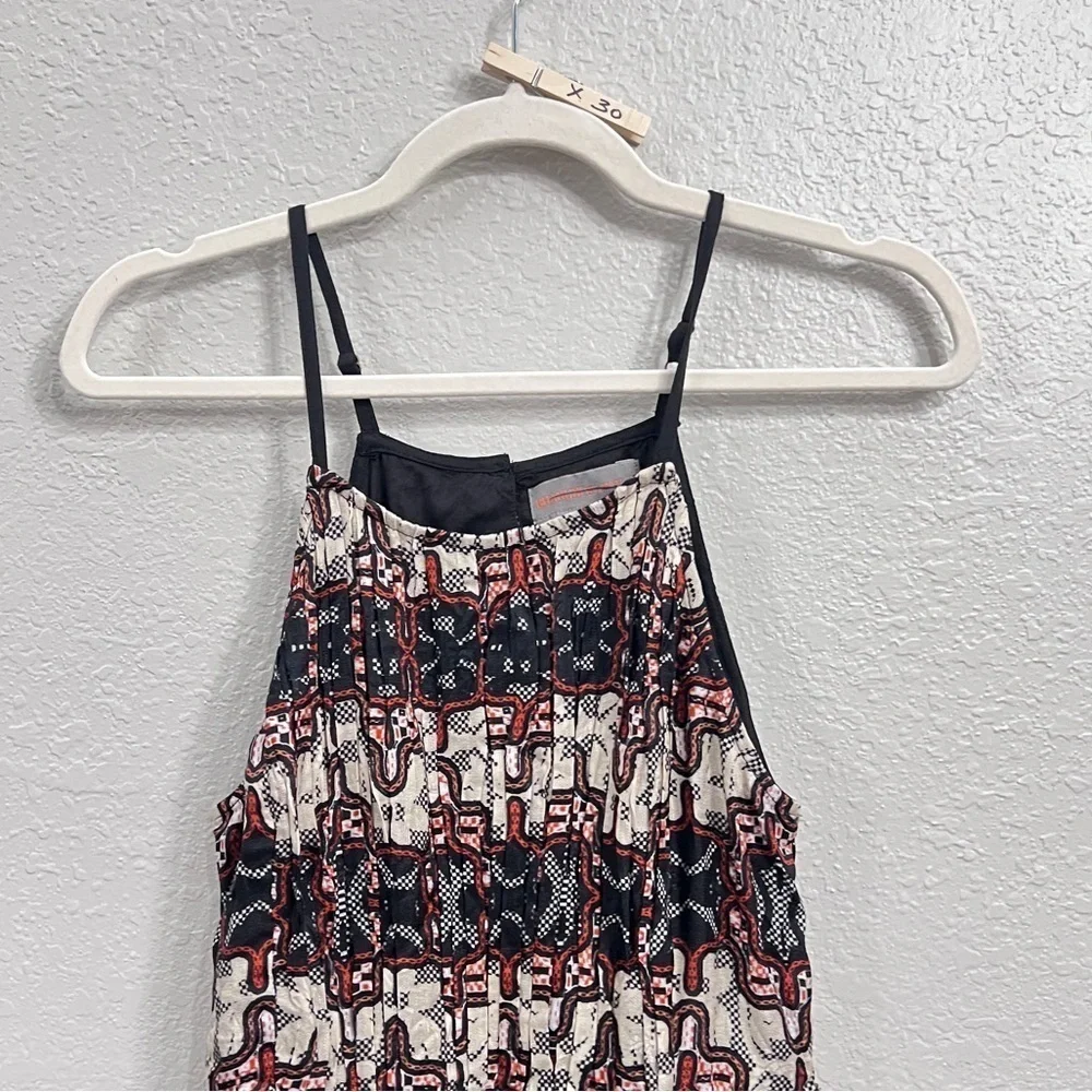 NEW ANTHROPOLOGIE BHANUNI BY JYOTI SLEEVELESS BLACK FLORAL MAXI DRESS SIZE 6 - Picture 3 of 12